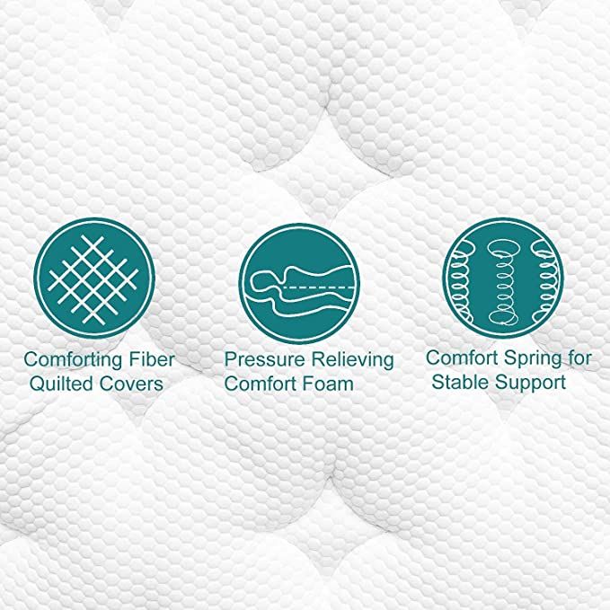 UltraFlex HARMONY Orthopedic, Coiled Innerspring Comfort layer Foam Encased, Eco-friendly Hybrid Mattress (Made in Canada) 