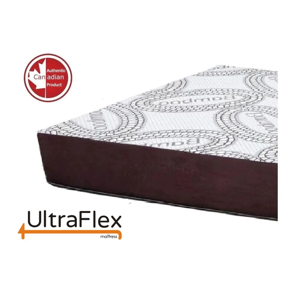 UltraFlex® PLEASURE 10" Mattress and BoxSpring Set Orthopedic, Cool Smart Gel Infused and Chill Memory Foam, Eco-friendly Mattress (Made in Canada)
