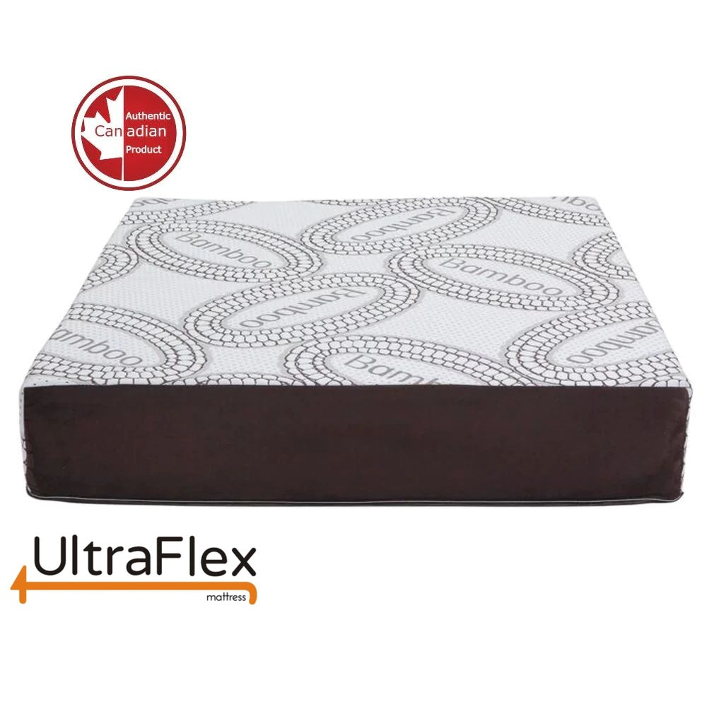 UltraFlex® PLEASURE 10" Mattress and BoxSpring Set Orthopedic, Cool Smart Gel Infused and Chill Memory Foam, Eco-friendly Mattress (Made in Canada)