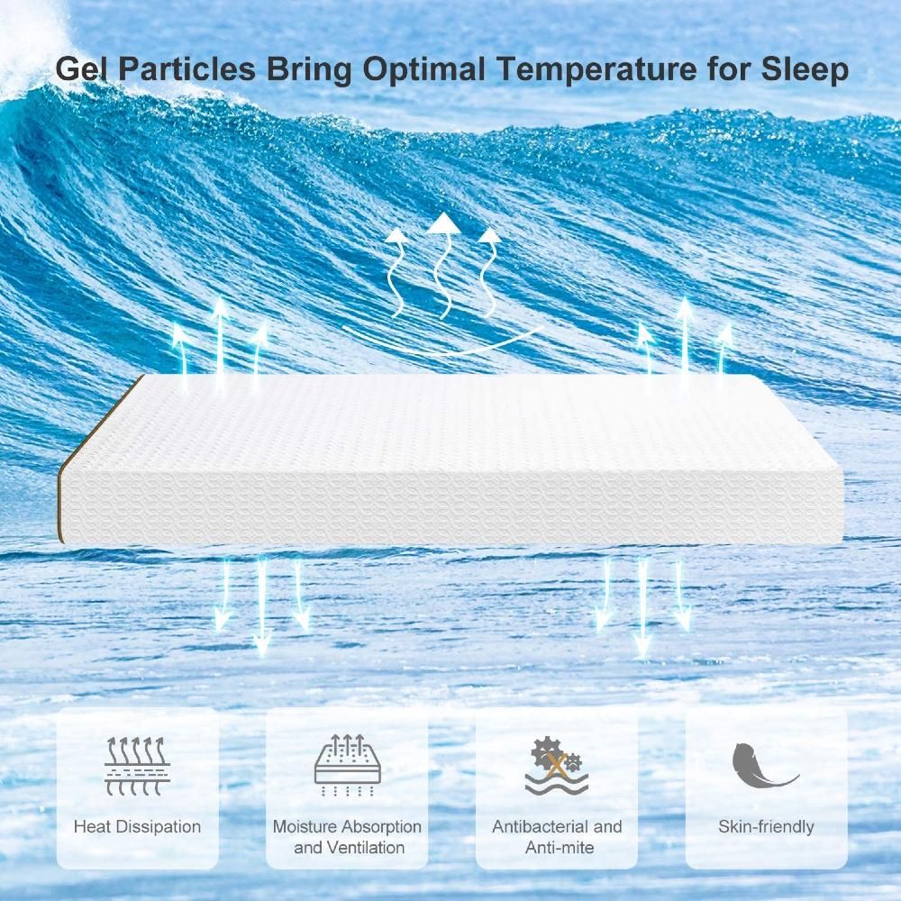 UltraFlex INSPIRE PLUS Orthopedic Luxury Gel Memory Foam, Optimal Comfort, Breathable, Eco-friendly Mattress with Waterproof Mattress Protector (Made in Canada) 