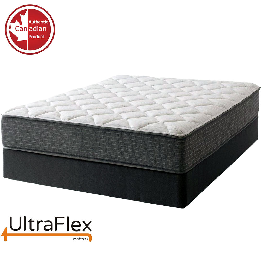 UltraFlex® ASPIRE- Mattress and BoxSpring Set Supportive Comfort Foam Mattress for Pressure Relief, Cool Sleep, Medium Firmness, Eco-Friendly Mattress With Premium Cool Gel Memory Foam (Made in Canada)