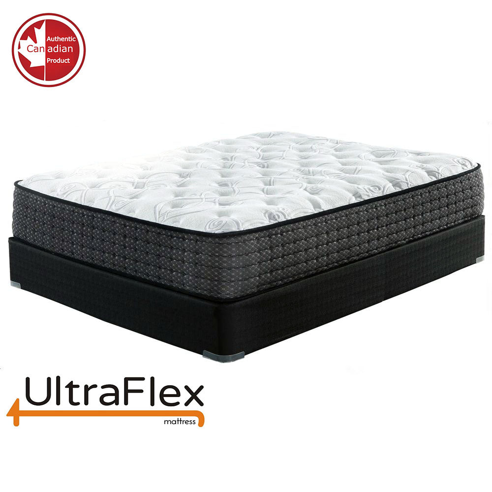 UltraFlex IMPERIAL- Hybrid Orthopedic Heavy Duty Pocket HDCoil Spring, Pressure Relieving for Multi Posture Support, Comfort Foam Encased Mattress (Made in Canada) With Waterproof Mattress Protector 