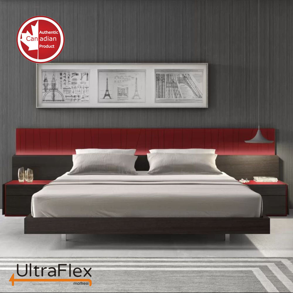 UltraFlex IMPERIAL- Hybrid Orthopedic Heavy Duty Pocket HDCoil Spring, Pressure Relieving for Multi Posture Support, Comfort Foam Encased Mattress (Made in Canada) With Waterproof Mattress Protector 