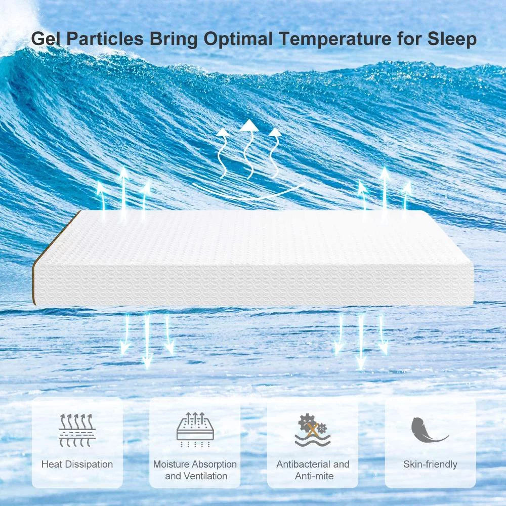 UltraFlex® PURITY - Mattress and BoxSpring Set  Spinal Care Orthopedic Cool Gel, Pressure Relief Foam Encased, Multiple spinal Posture Support, LowMotion Transfer quilting, Natural Foam Blend, Comfort+, Eco-Friendly Mattress (Made in Canada)