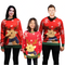 Family Bundle Reindeer Sweater with Pom Pom Cozy Christmas Knit Festive Holiday Jumper Warm Winter Wear