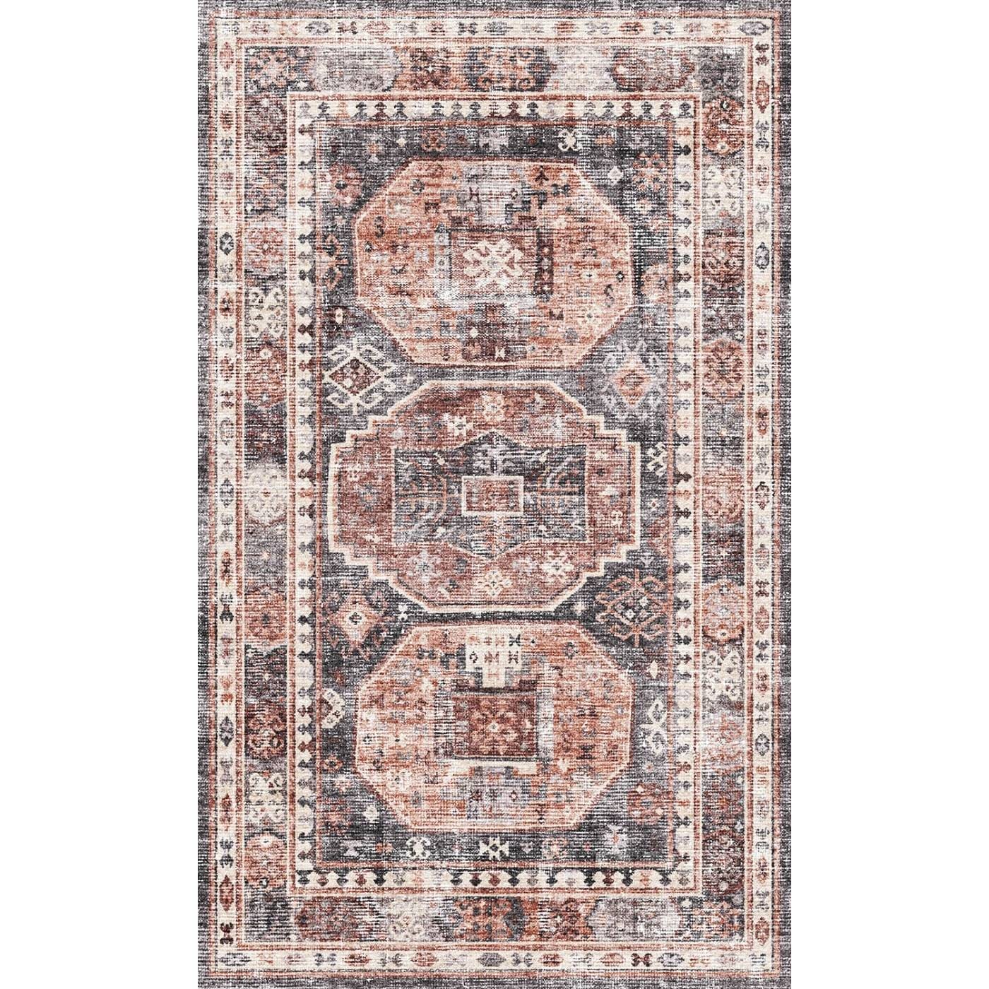 Zenda Rose Purple Rug 