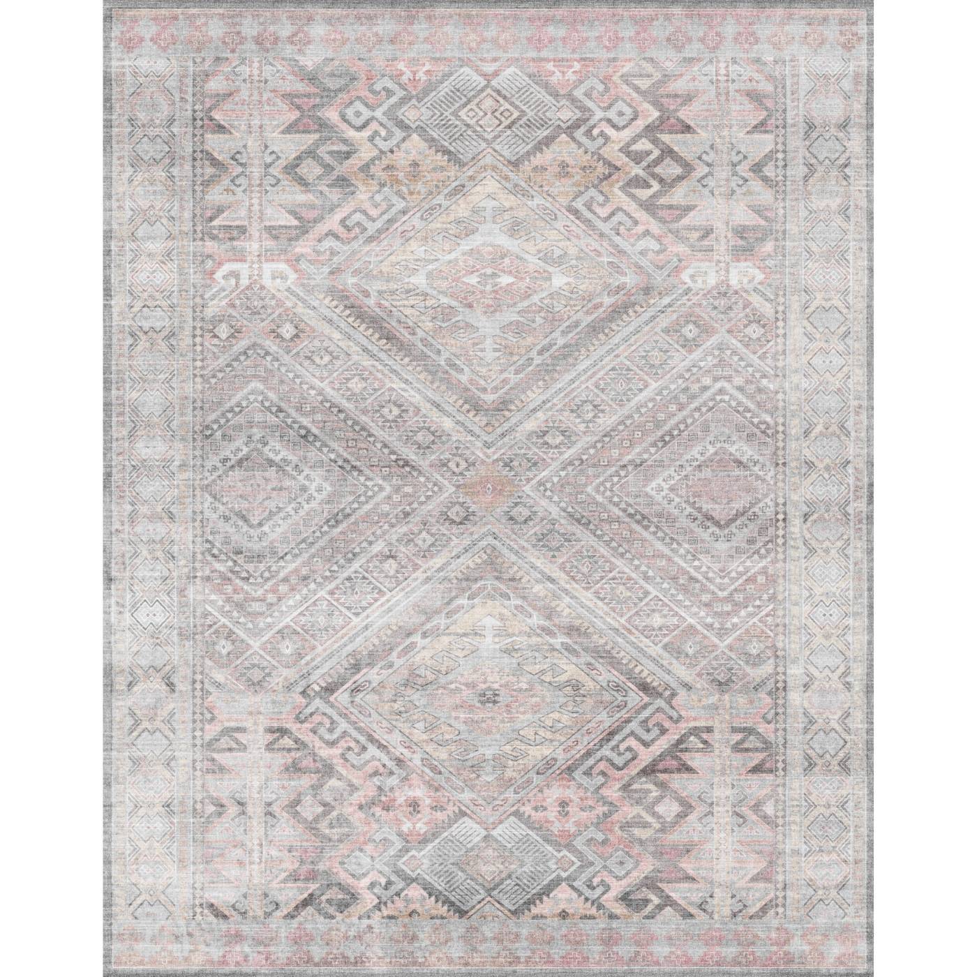 Alexa Silver Pink Purple Rug 