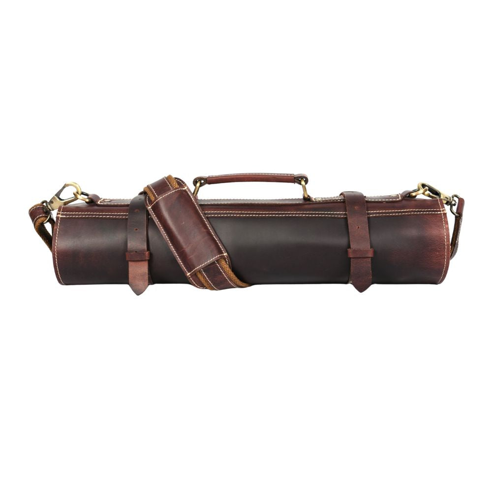 Bend Leather Chef Knife Roll 10 Slot