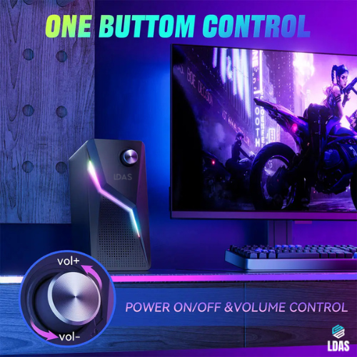 LDAS - A8 Computer Speakers for Desktop Monitor, USB/USB-C Powered PC Speakers 