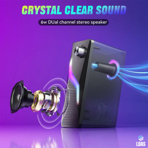 LDAS - A8 Computer Speakers for Desktop Monitor, USB/USB-C Powered PC Speakers 