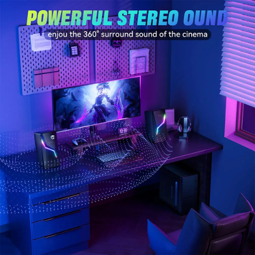 LDAS - A8 Computer Speakers for Desktop Monitor, USB/USB-C Powered PC Speakers 