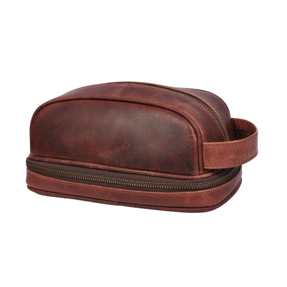 Akron Leather Toiletry Bag