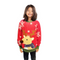 Girl Reindeer Sweater with Pom Pom Festive Christmas Knit Cozy Holiday Jumper