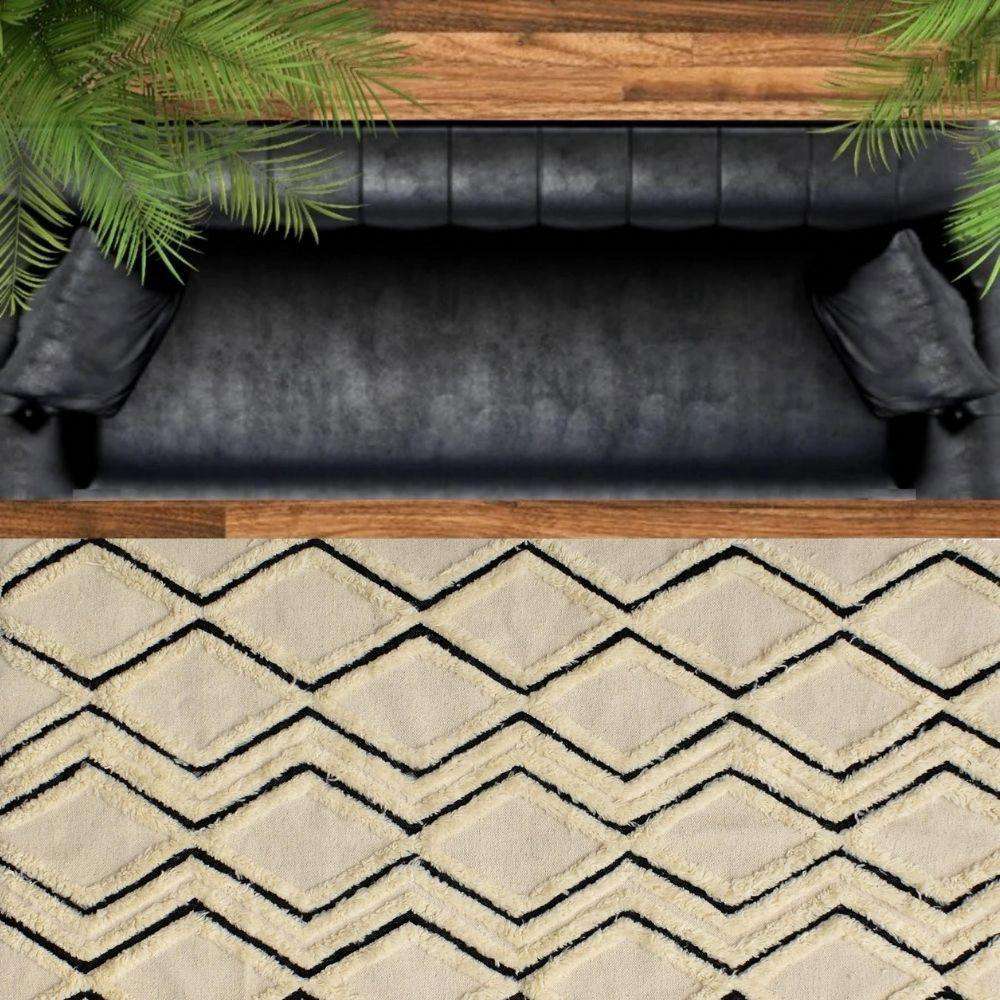 Amber Woven Wool 6X9 Rug 