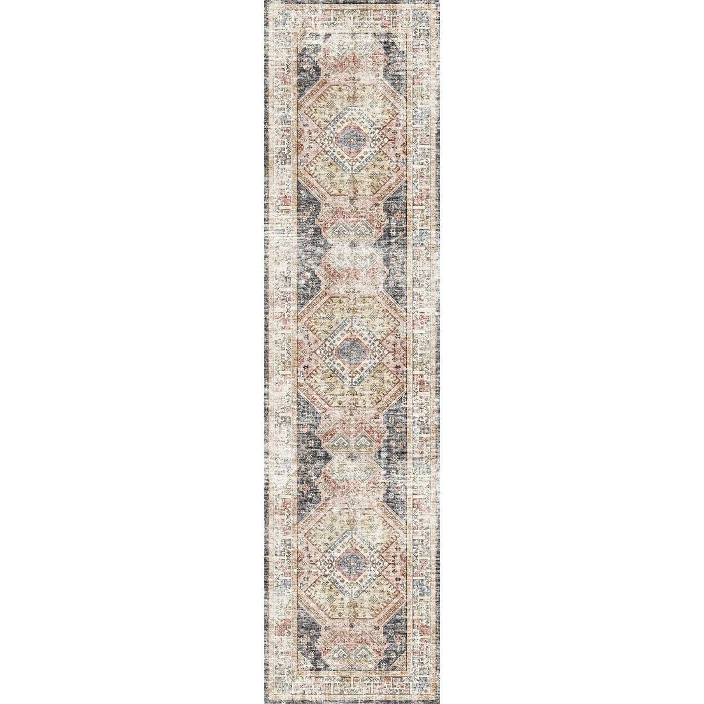 Caspara Orange Black Coral Rug 