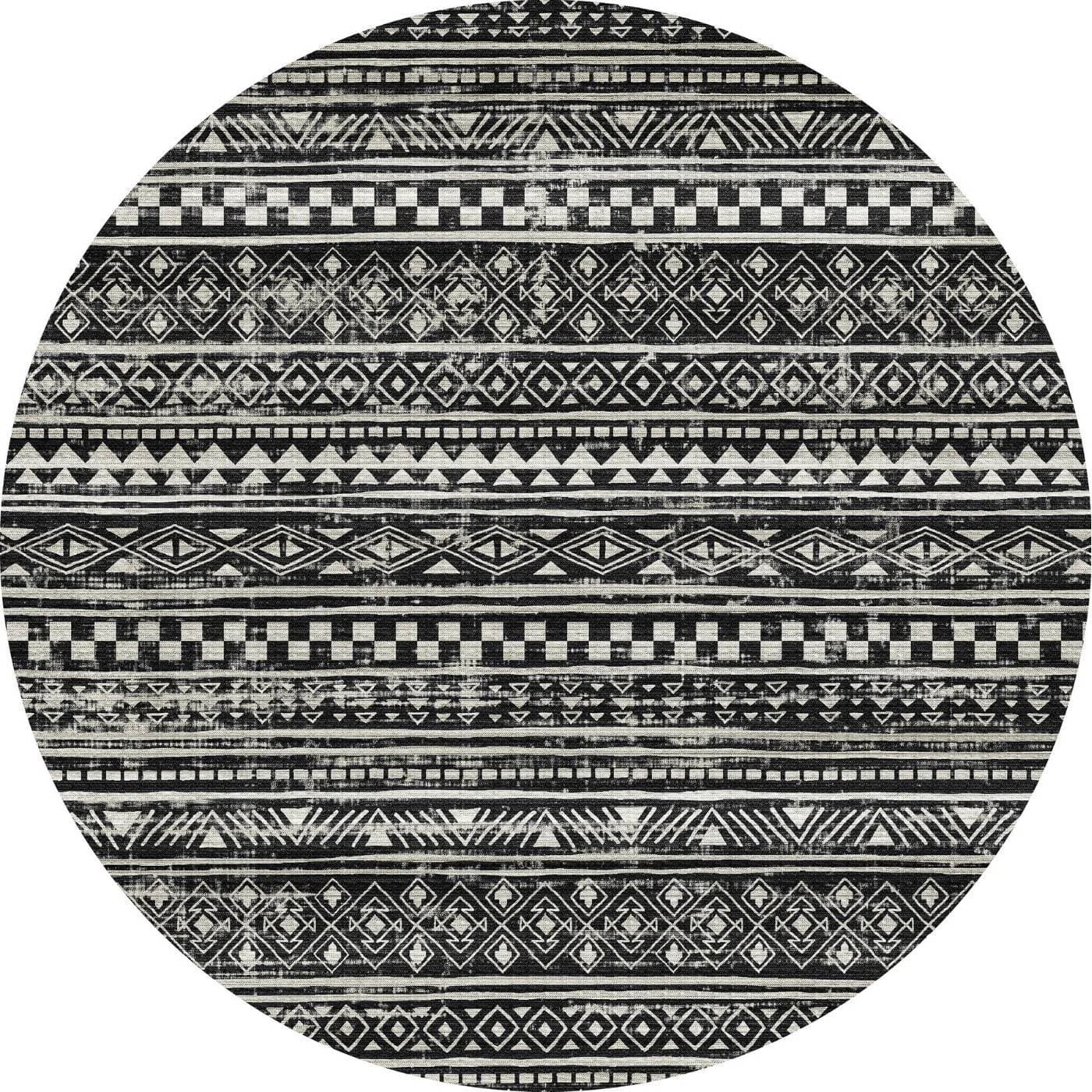 Nadine Black & White Rug 