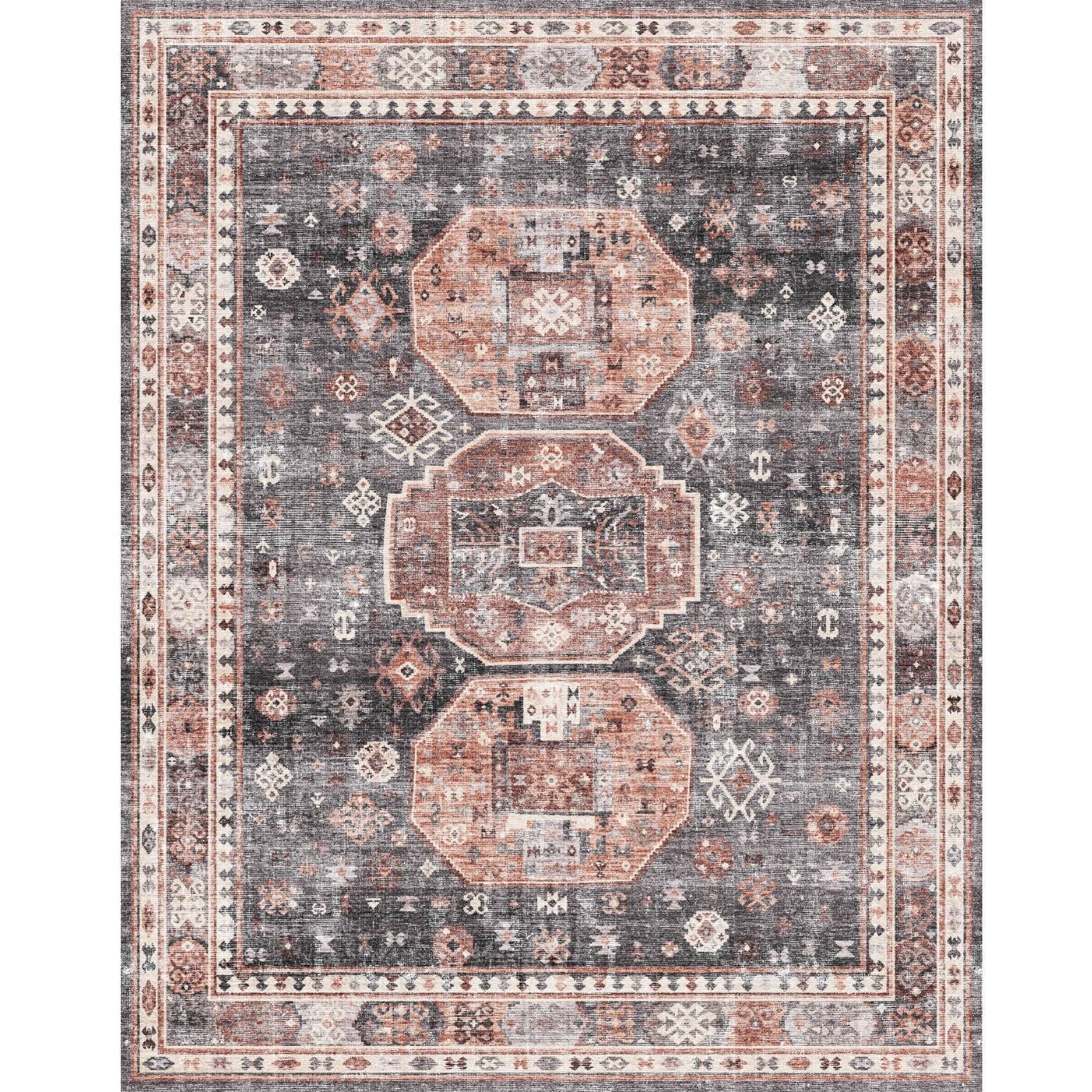 Zenda Rose Purple Rug 