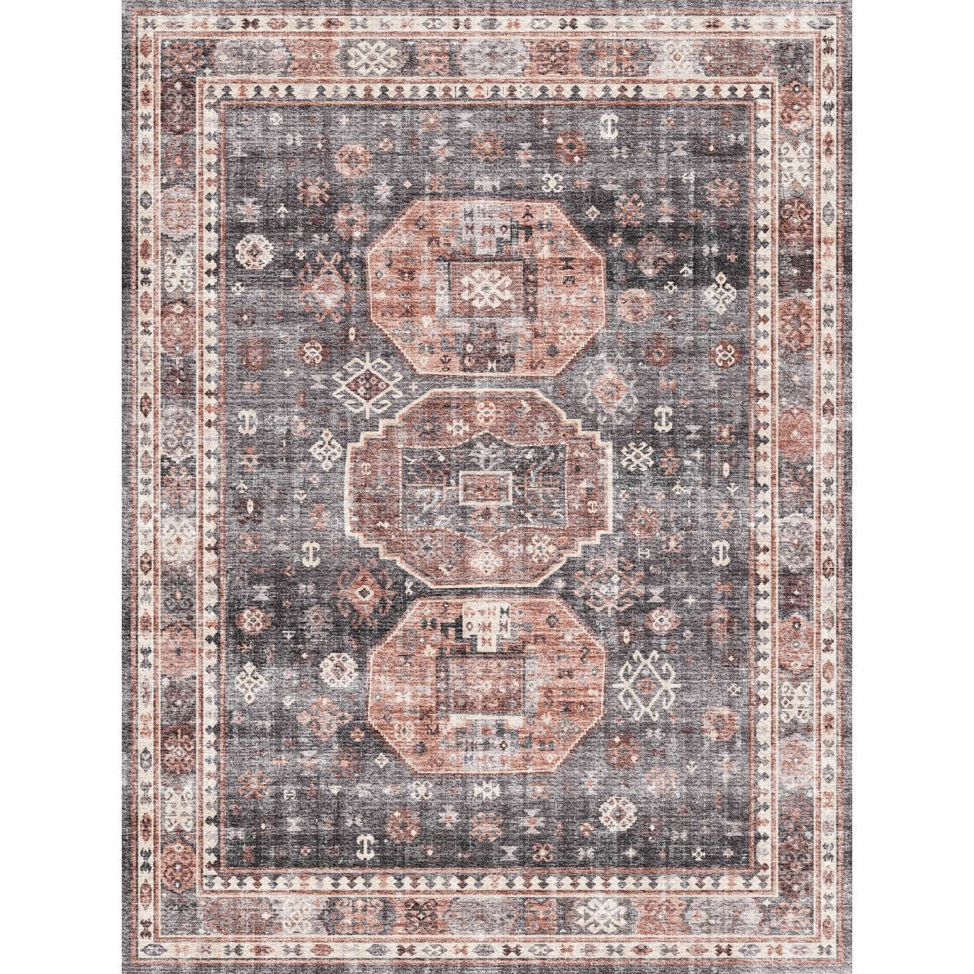 Zenda Rose Purple Rug 
