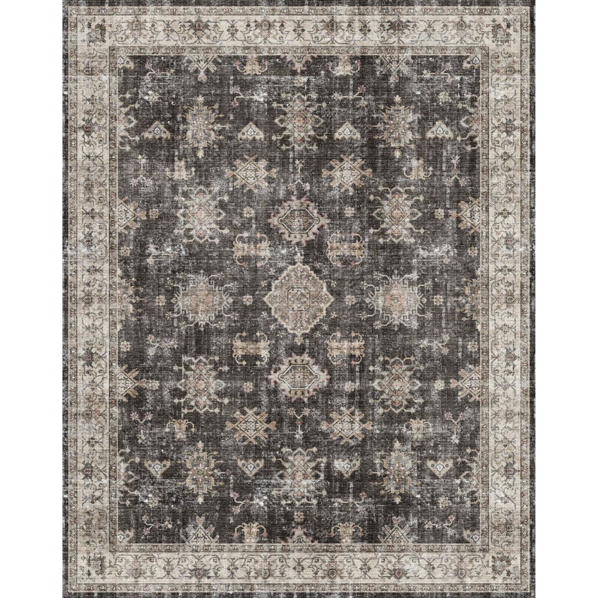 Charcoal Black Rug 