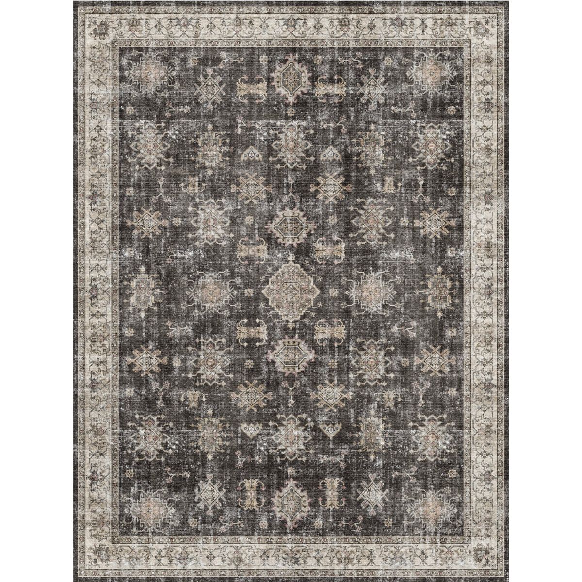 Charcoal Black Rug 