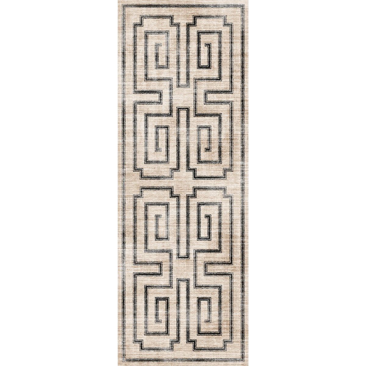 Noa Natural Black Rug 