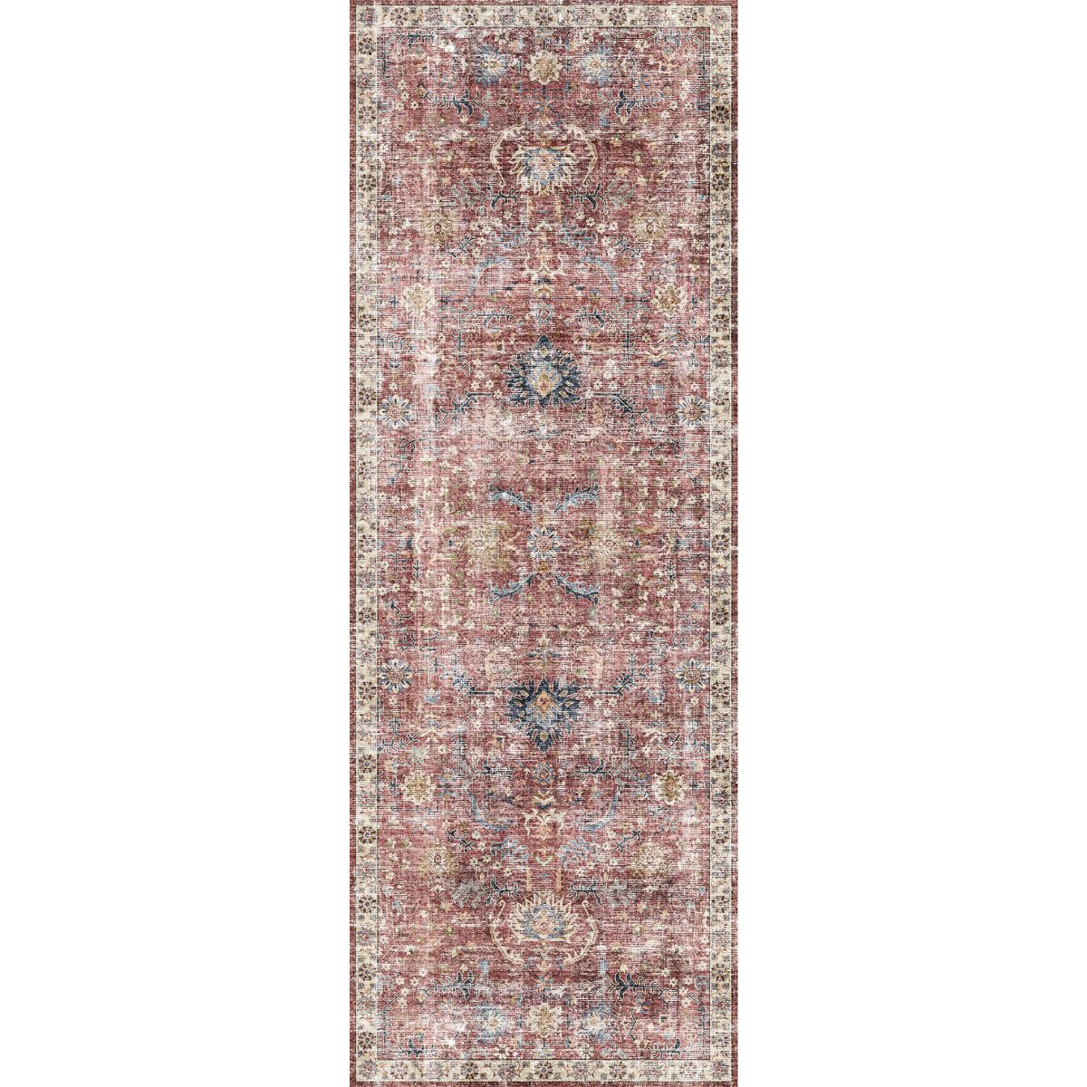 Jasper Rose Taupe Red Rug 