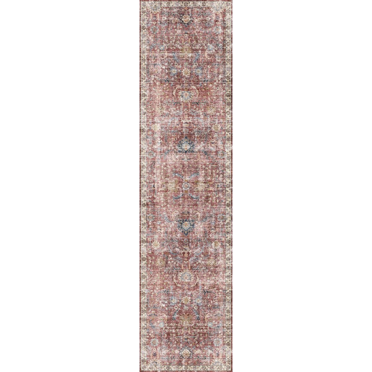 Jasper Rose Taupe Red Rug 