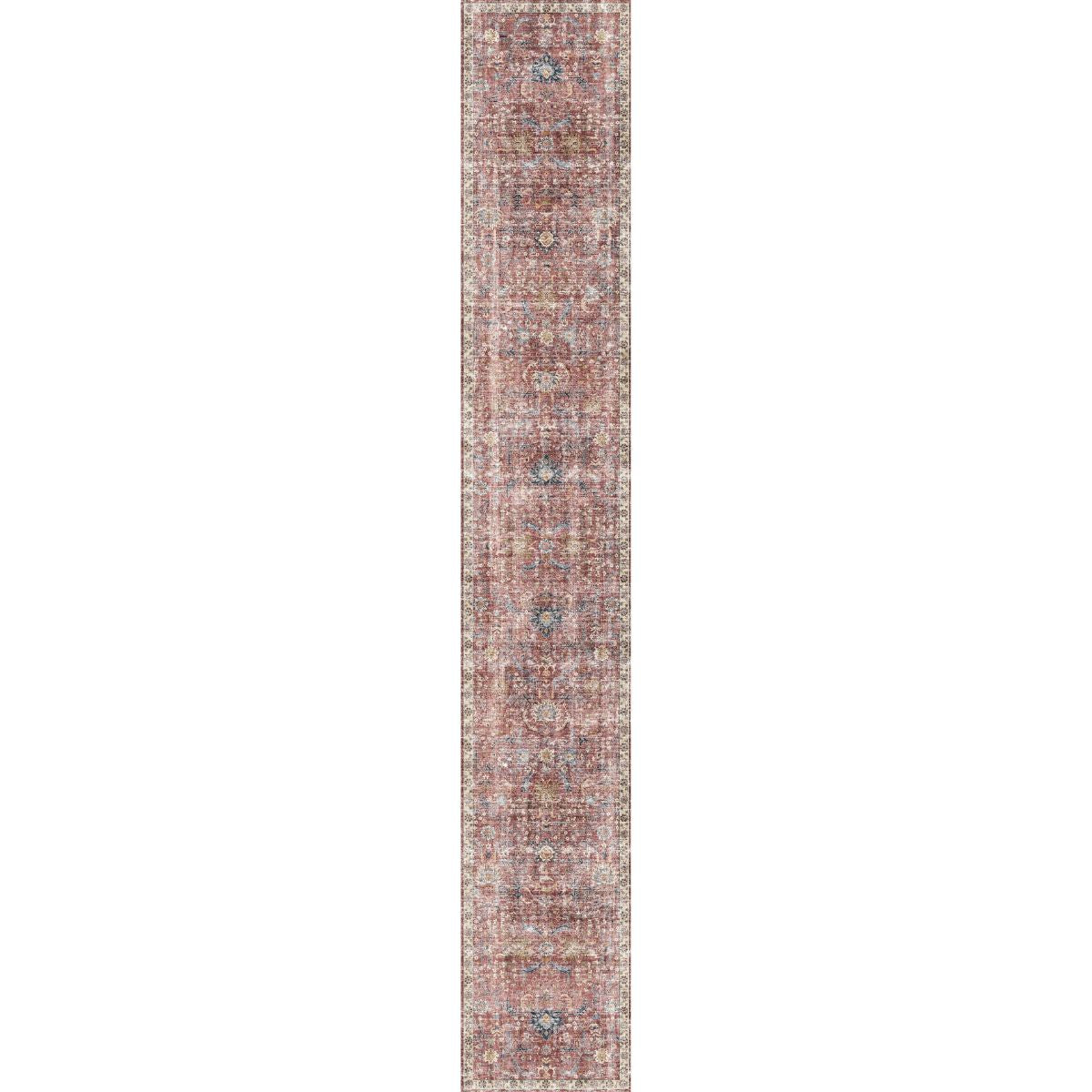 Jasper Rose Taupe Red Rug 