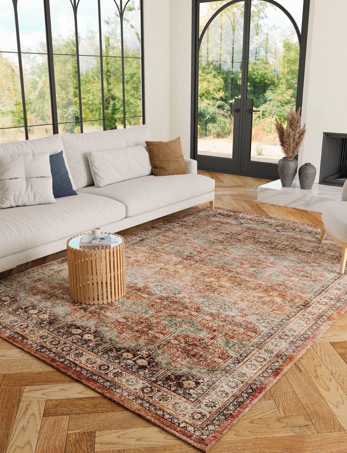 Layla Sage Taupe Rug 
