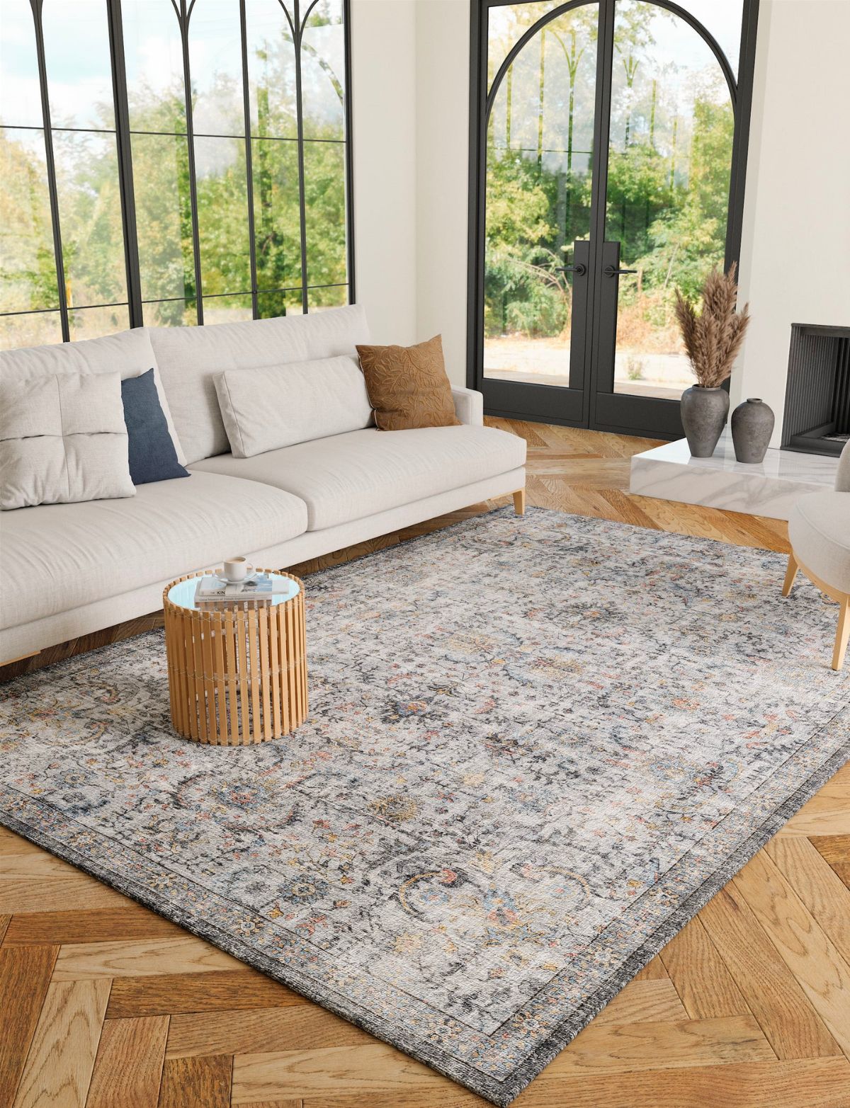 Hialeah Silver Pastel Blue Rug 