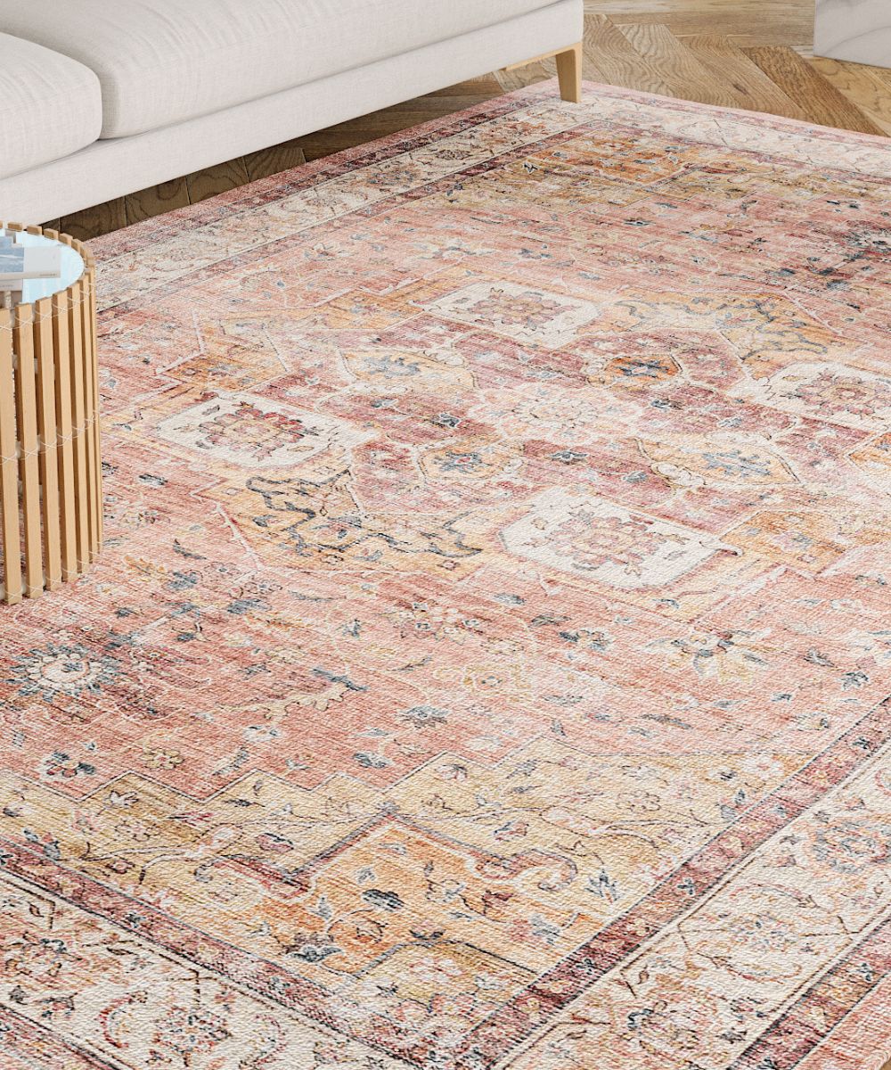 Frema Coral Orange Rug 