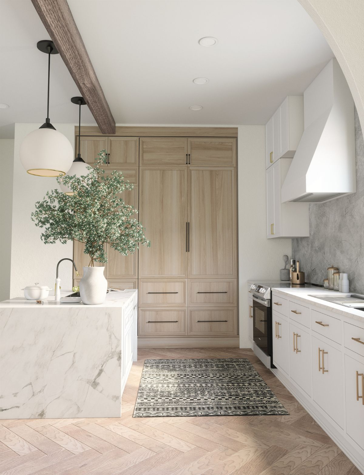 Nadine Black & White Rug 