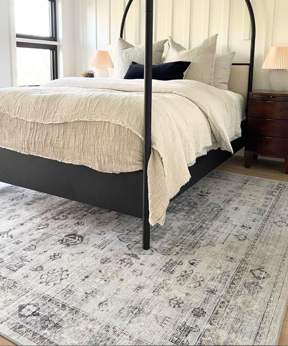 Kyra Silver Grey White Rug 