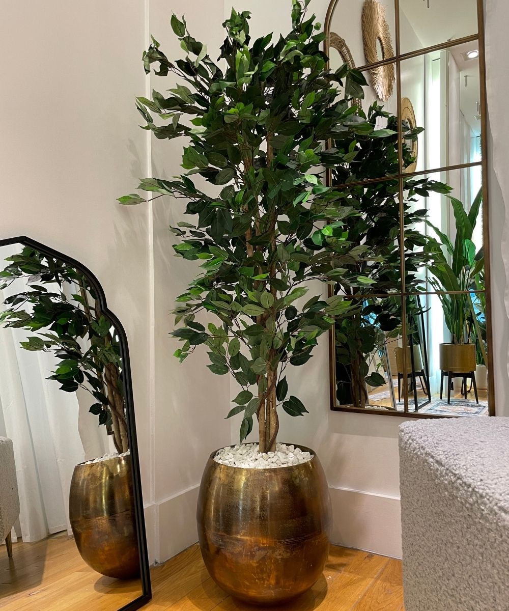 Gaby - Copper Brass Mid-Century Planter (Multiple Sizes) 
