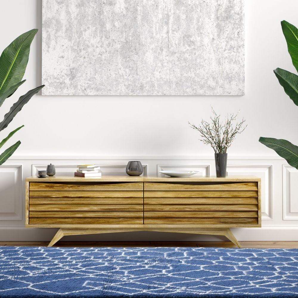 Marine Woven Wool 6X9 Rug 