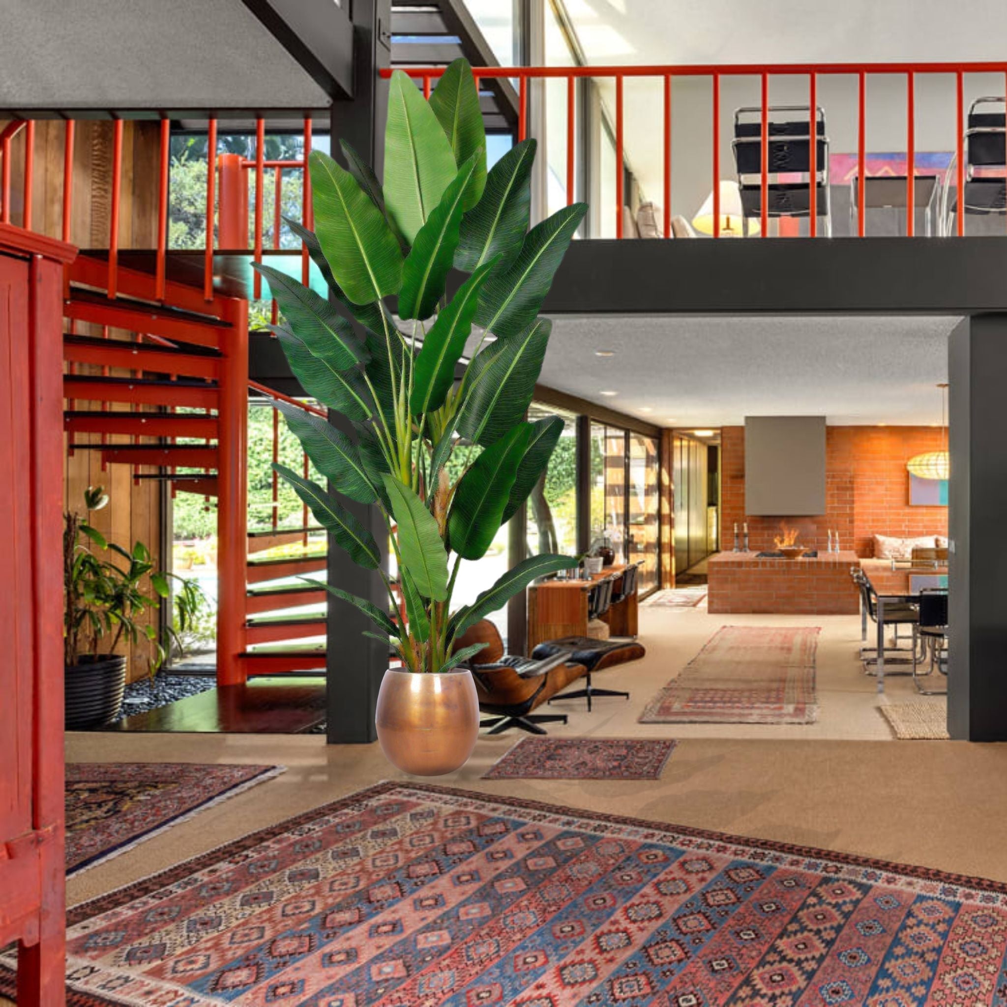 Dama Artificial Bird Of Paradise Potted Plant 10' 