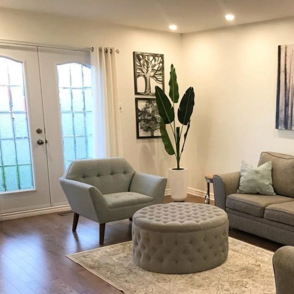 Ora - White Brass Planter 