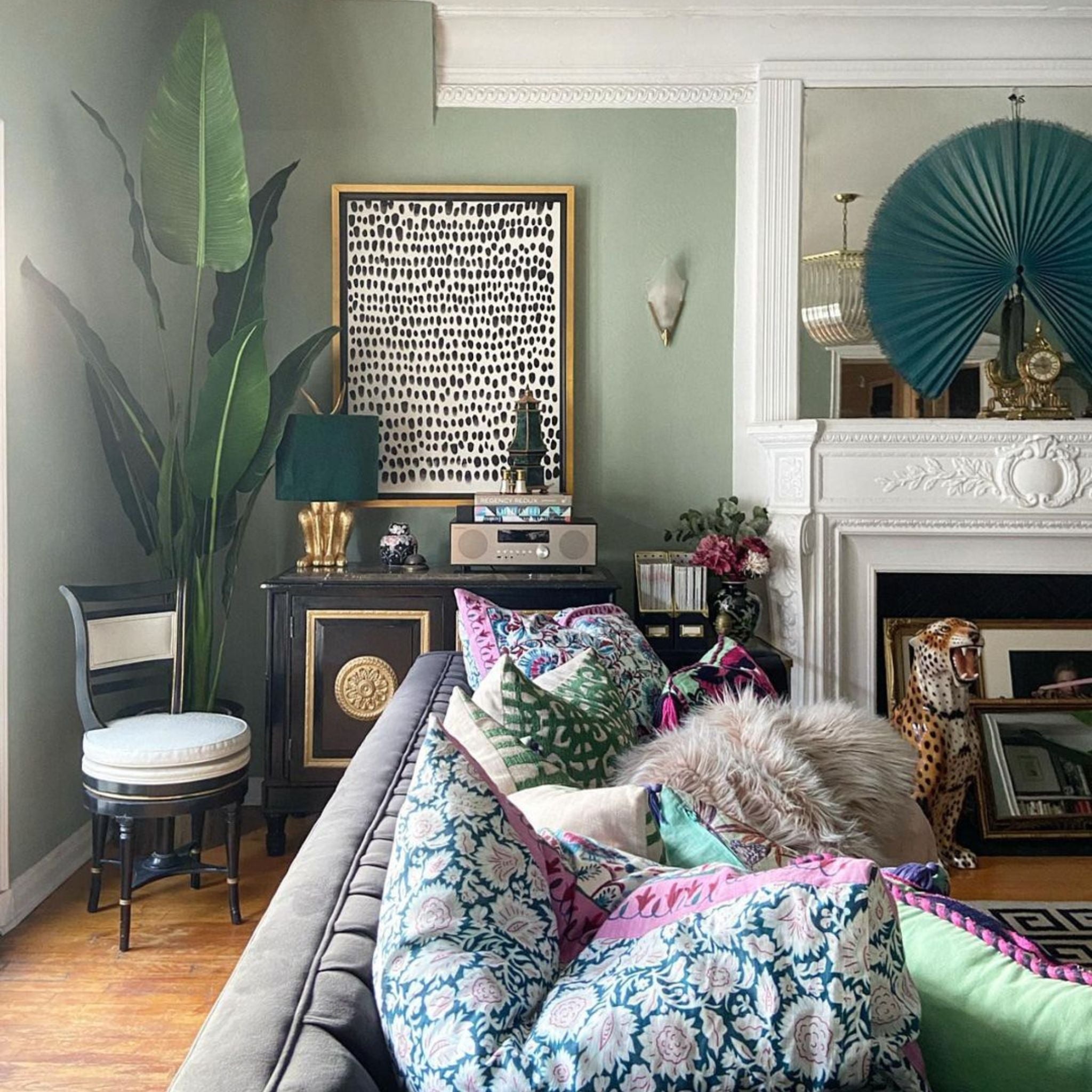 Dani Artificial Travellers Palm Tree Potted Plant (Multiple Sizes) 