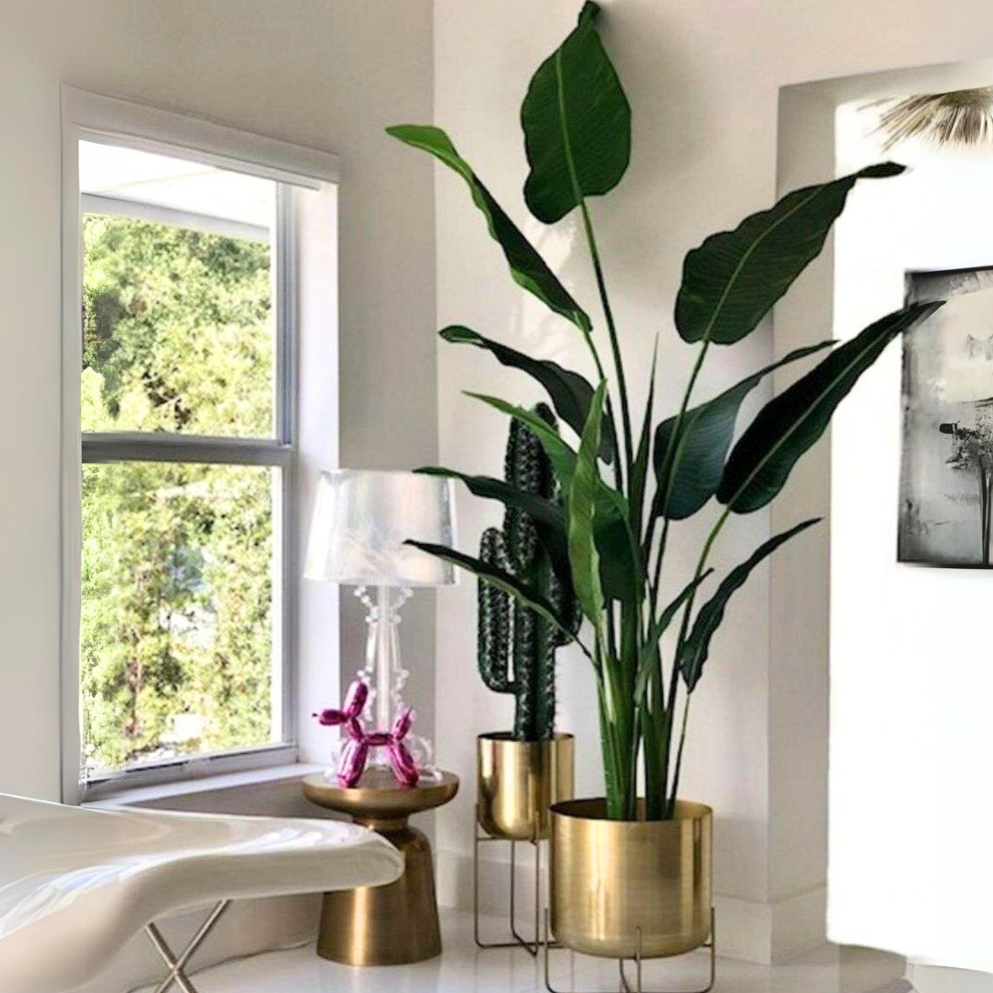 Dani Artificial Travellers Palm Tree Potted Plant (Multiple Sizes) 