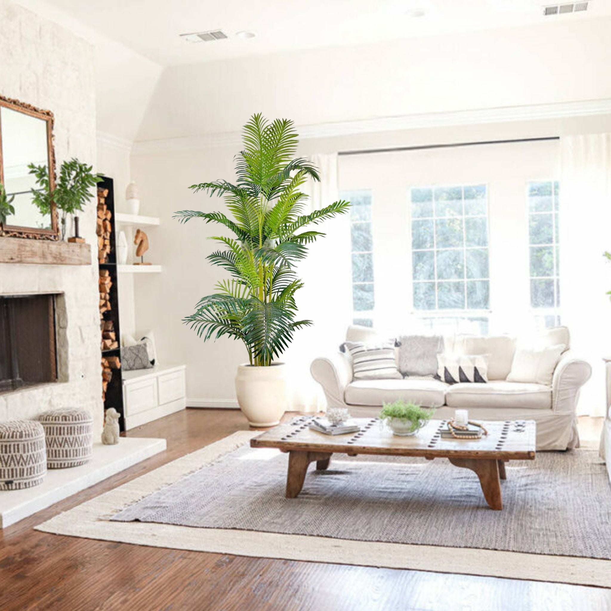 Arlo Artificial Hawaii Kwai Palm Tree Potted Plant (Multiple Sizes) 