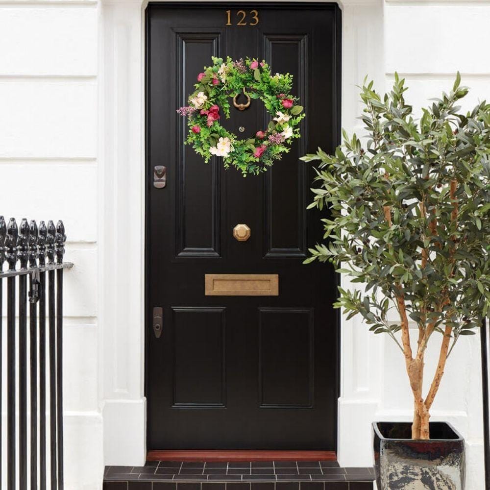 Jayla Artificial Floral Wreath 19.7'' 