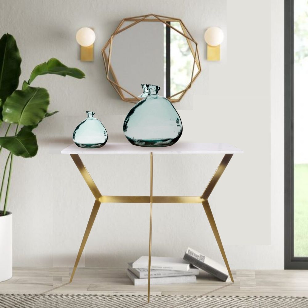 Sevi Marble  Rectangular Console Table 