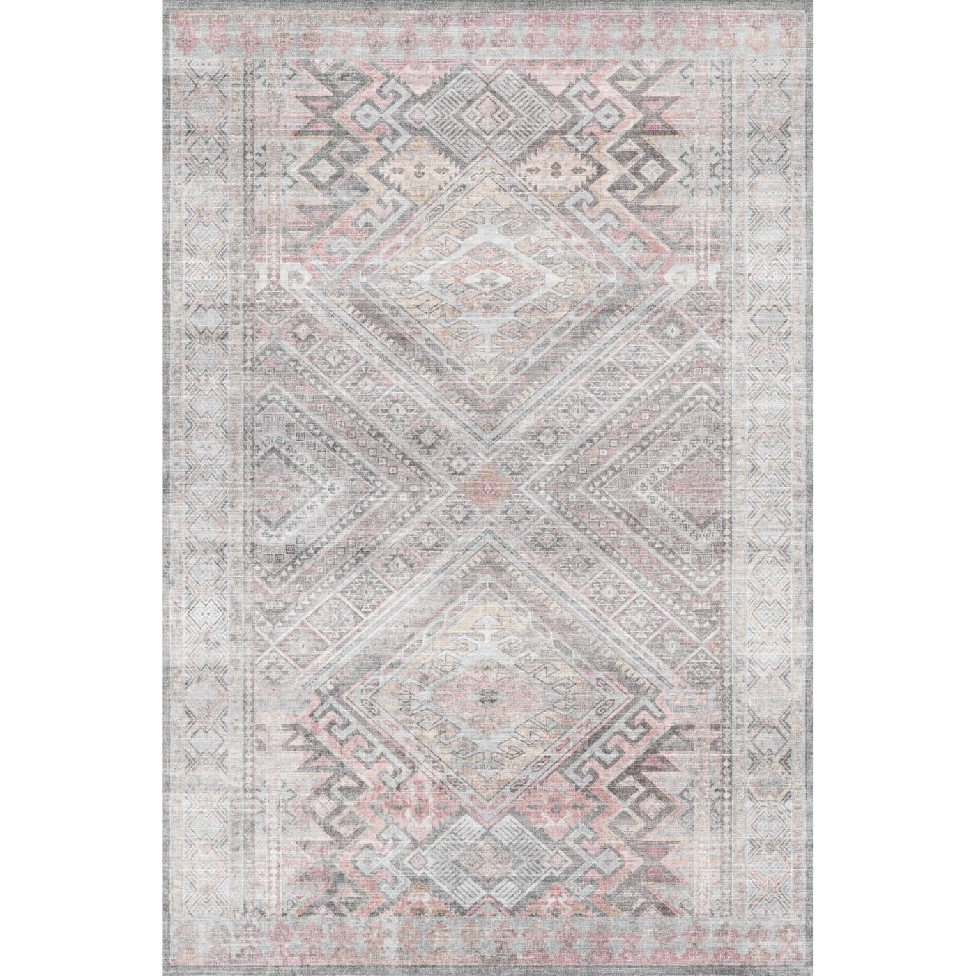 Alexa Silver Pink Purple Rug 