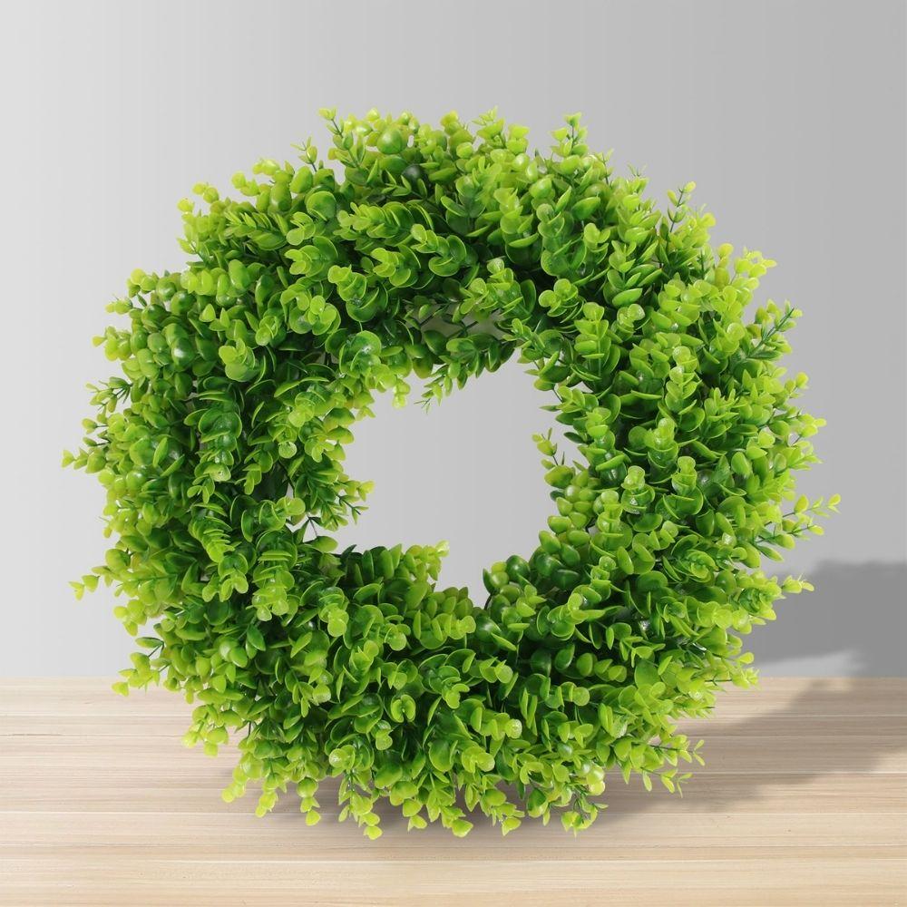 Elsie Artificial Eucalyptus Wreath 18.9'' 