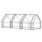 Portable Mini Greenhouse Tunnel Growing Tent Plants Flower Warm House w/ Zippered Roll-up Doors, Clear