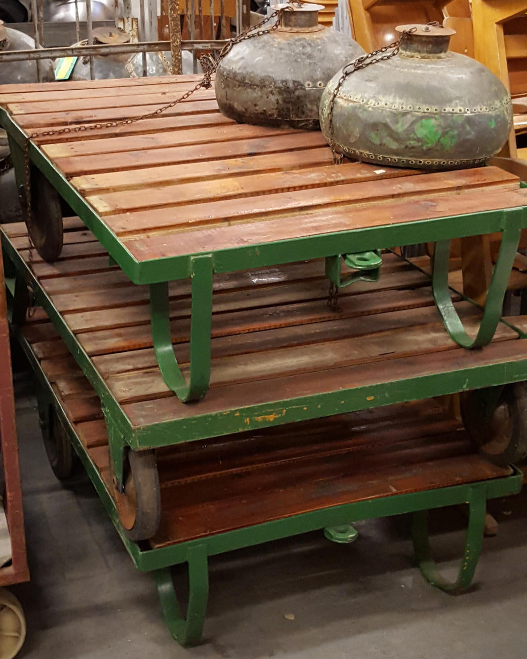 German Pallet Carts Coffee Table 