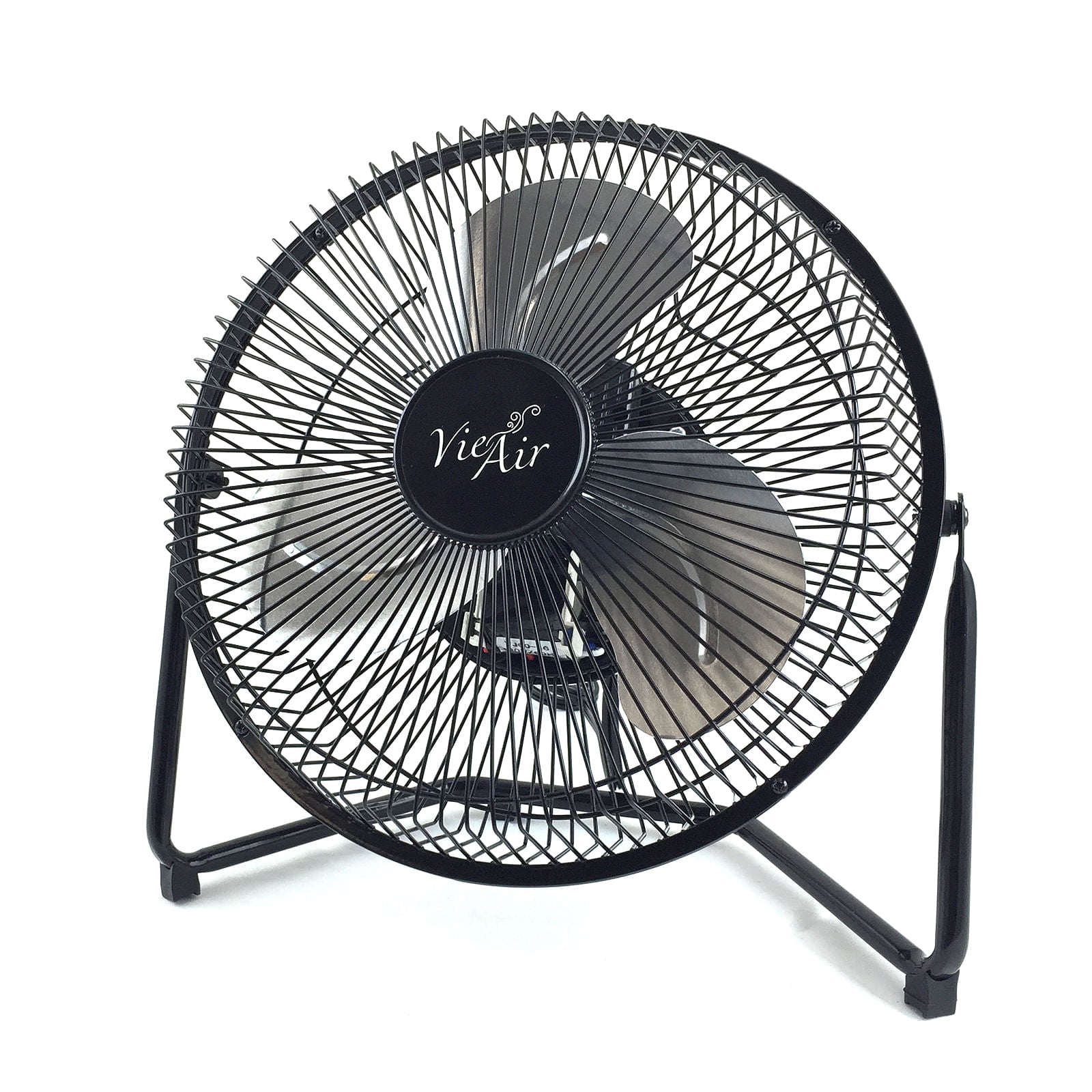 Vie Air 9 Inch High Velocity Tilting 3 Speed Metal Floor Fan - Free Shipping