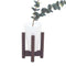 Vase - White Bamboo Mid-Century Tabletop Planter on Wood Stand – Eco-Friendly Modern Décor for Home or Office