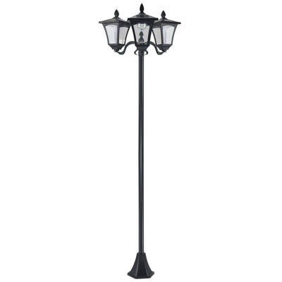 Outsunny Solar LED Garden Light: Outdoor Energy-Efficient Lighting with Sturdy Waterproof Base 