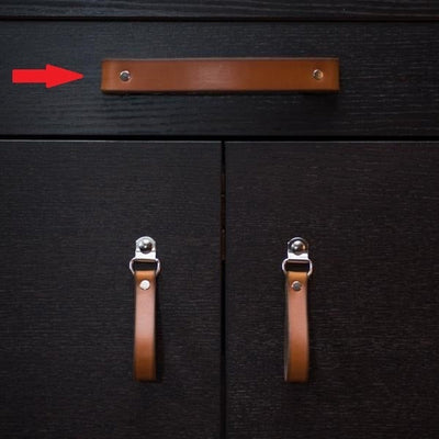 Genuine Leather Handle, Brown 